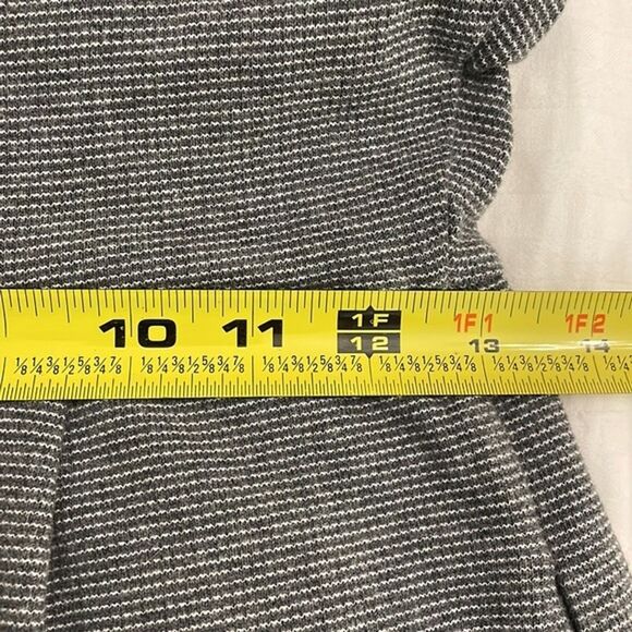 Madewell Grey Cotton Pinstripe Sleeveless Shift Dress Womens Size XS - Picture 7 of 12